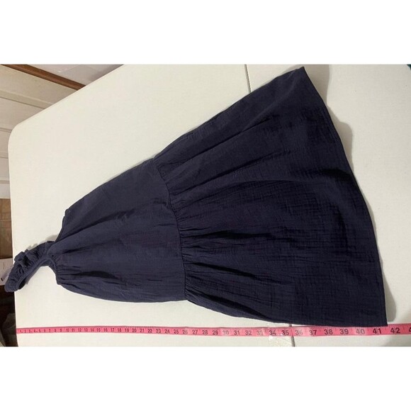 Boden Woman's Navy Blue Tank Dress Knee High US 16/18R UK 20R Baumwolle Cotton - Picture 10 of 10